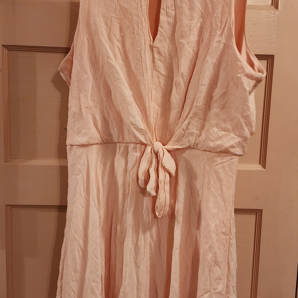 Luxology Peach Buttoned Top